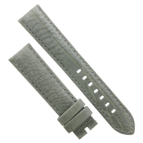 Cinturino Water Resistant Cuoiio Martellato Grigio Opaco 20/18 mm B57B classico