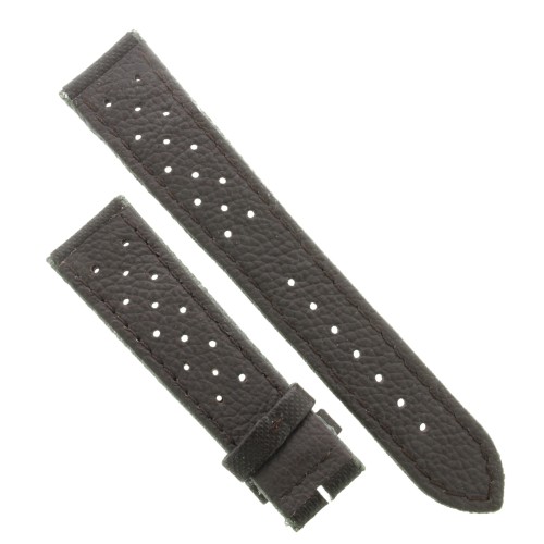 Cinturino Water Resistant Lorica Nero opaco 20/18 mm classico cuciture nere