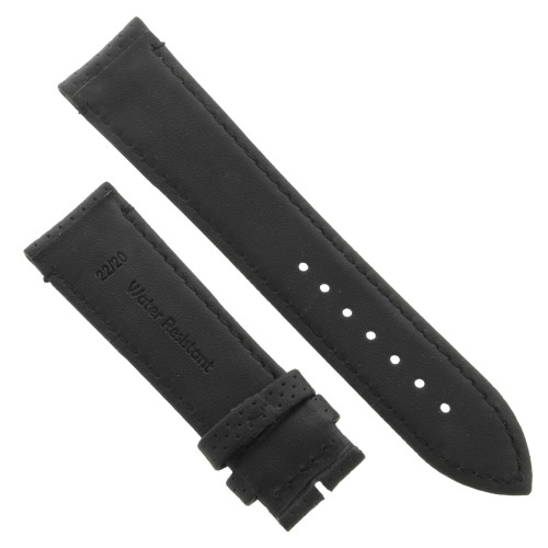 Cinturino Water Resistant Vitello Nero Opaco Microfori 22/20 mm B50N classico
