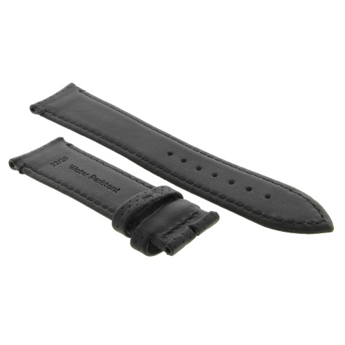 Cinturino Water Resistant Vitello Nero Opaco Microfori 22/20 mm B50N classico
