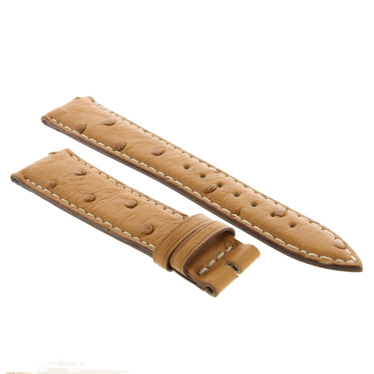 Cinturino Jaeger-LeCoultre Aftermarket Compatibile Struzzo Marrone opaco 20/16 mm B42M