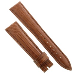 Cinturino Lucertola Tejus Marrone Gold Lucido 20/16 mm B45B forma classica.