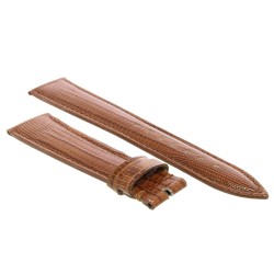 Cinturino Lucertola Tejus Marrone Gold Lucido 20/16 mm B45B forma classica. 2
