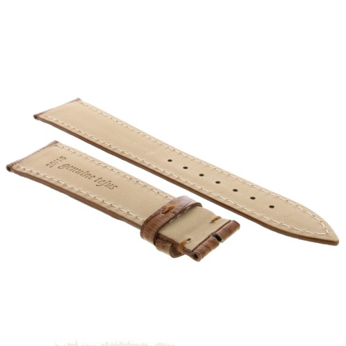 Cinturino Lucertola Tejus Marrone Gold Lucido 20/16 mm B45B forma classica.
