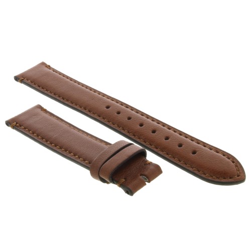 Cinturino Pelle Agnello Cucito a Mano Rosso Bordeaux opaco 18/16 mm B40B classico.