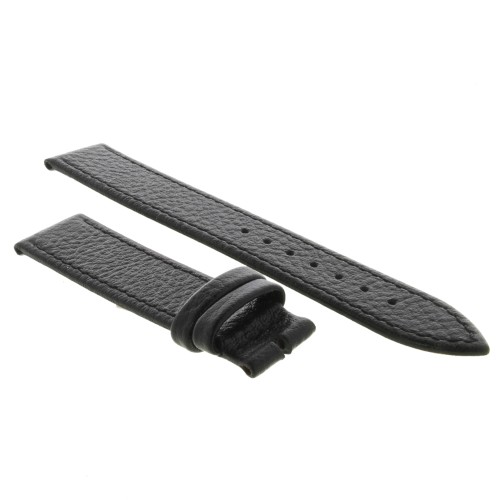 Cinturino Pelle Martellata Nero opaco 18/16 mm B25B classico.