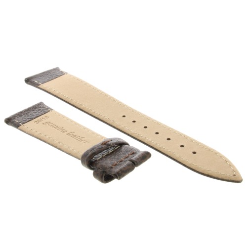 Cinturino Pelle Martellata Marrone Scuro opaco 20/16 mm B25B classico.