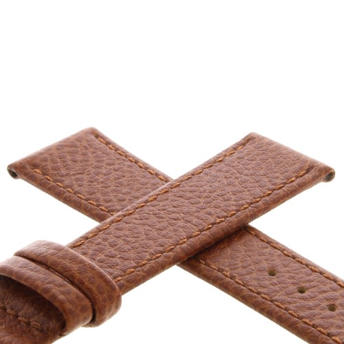 Cinturino Pelle Martellata Marrone Gold opaco 20/16 mm B25B classico.