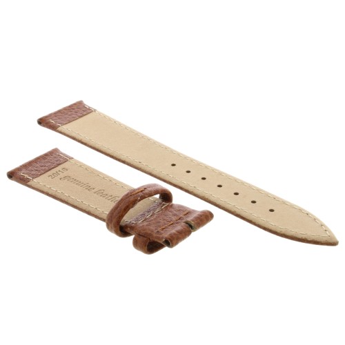 Cinturino Pelle Martellata Marrone Gold opaco 20/16 mm B25B classico.