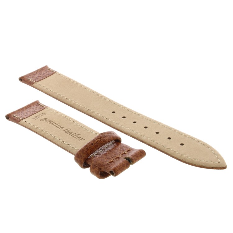 Cinturino Pelle Martellata Marrone Gold opaco 18/16 mm B25B classico.