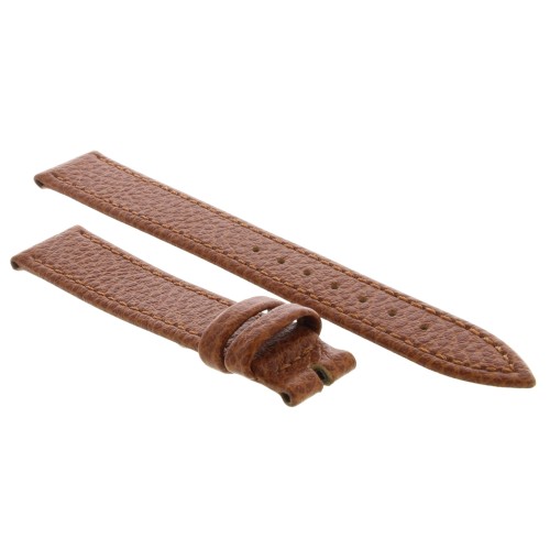 Cinturino Pelle Martellata Marrone Gold opaco 16/14 mm B25B classico.