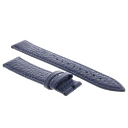 Cinturino Pelle Martellata Blu opaco Piatto 18/16 mm B28B classico 2