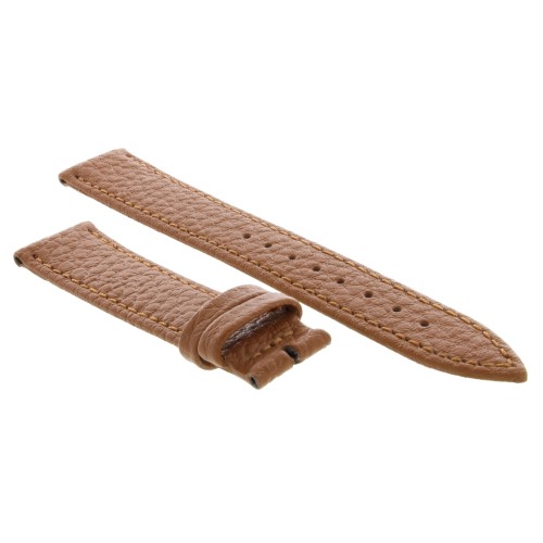 Cinturino Pelle Martellata Marrone Miele opaco Piatto 18/16 mm B28B classico