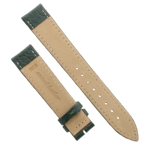 Cinturino Pelle Martellata Verde opaco Piatto 18/16 mm B28B classico