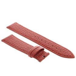 Cinturino Pelle Martellata Rosso opaco Piatto 20/18 mm B28B classico 2