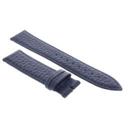 Cinturino Pelle Martellata Blu opaco Piatto 20/18 mm B28B classico 2