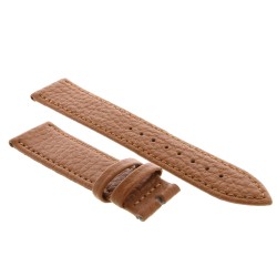 Cinturino Pelle Martellata Marrone Miele opaco Piatto 20/18 mm B28B classico 2