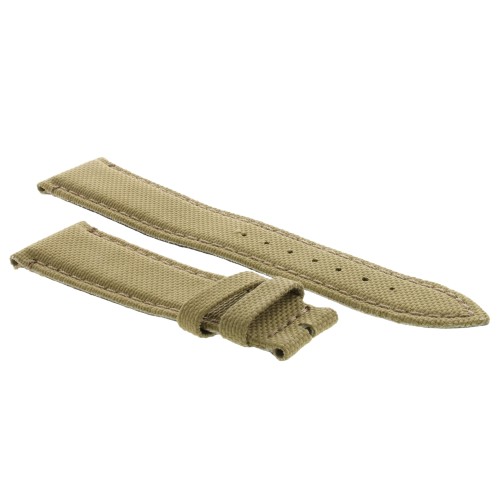 Cinturino Water Resistant Tessuto/Lorica Marrone Sabbia 22/18 mm B45N classico.