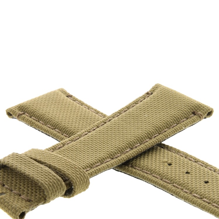 Cinturino Water Resistant Tessuto/Lorica Marrone Sabbia 22/18 mm B45N classico.