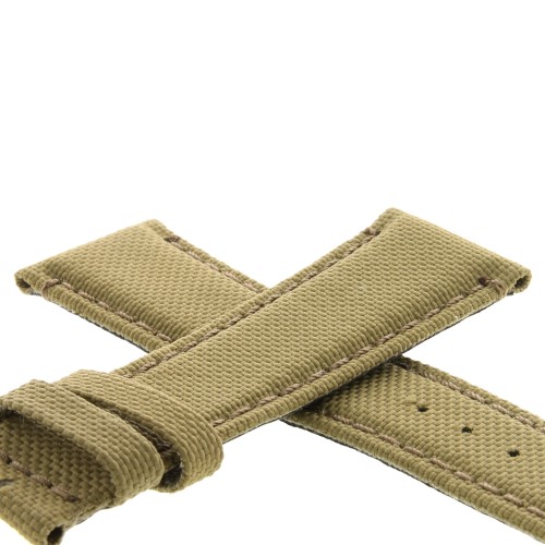 Cinturino Water Resistant Tessuto/Lorica Marrone Sabbia 22/18 mm B45N classico.