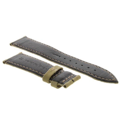Cinturino Water Resistant Tessuto/Lorica Marrone Sabbia 22/18 mm B45N classico.