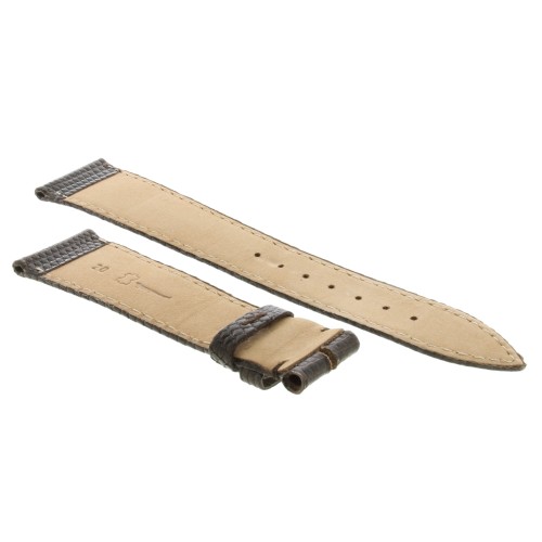 Cinturino Lucertola Marrone Semilucido Piatto 20/16 B28B forma classica