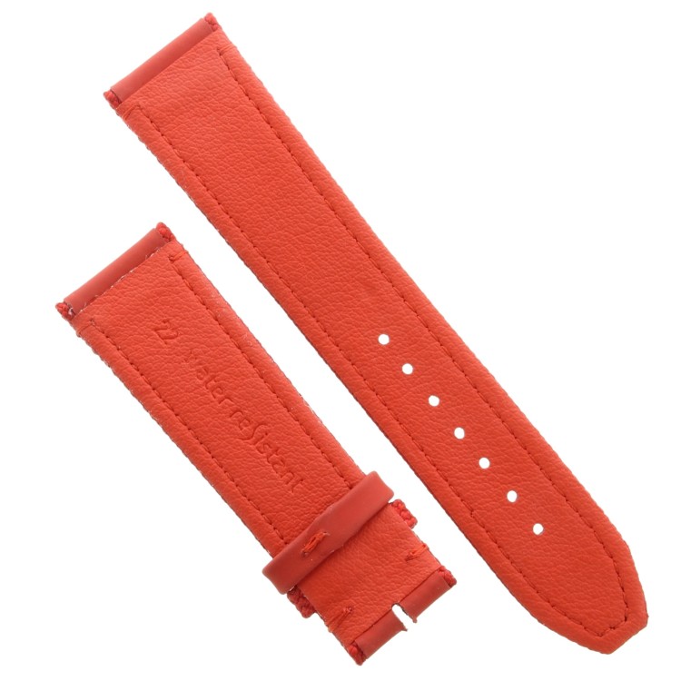 Cinturino Water Resistant Gomma e Tessuto Rosso opaco 22/20 mm B42R classico spessore 4,5 mm