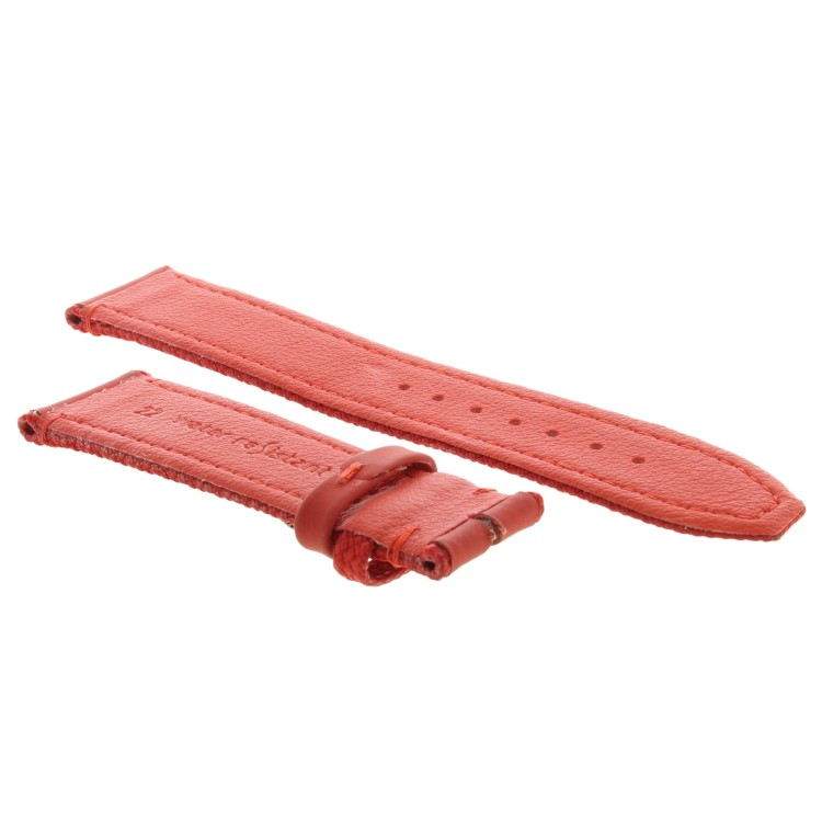 Cinturino Water Resistant Gomma e Tessuto Rosso opaco 22/20 mm B42R classico spessore 4,5 mm