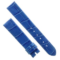 Cinturino Stampa Alligatore Blu Cielo Opaco 18/16 mm classico