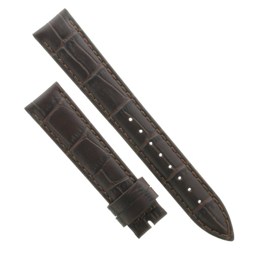 Cinturino Stampa Alligatore Marrone Moka Opaco 18/16 mm classico