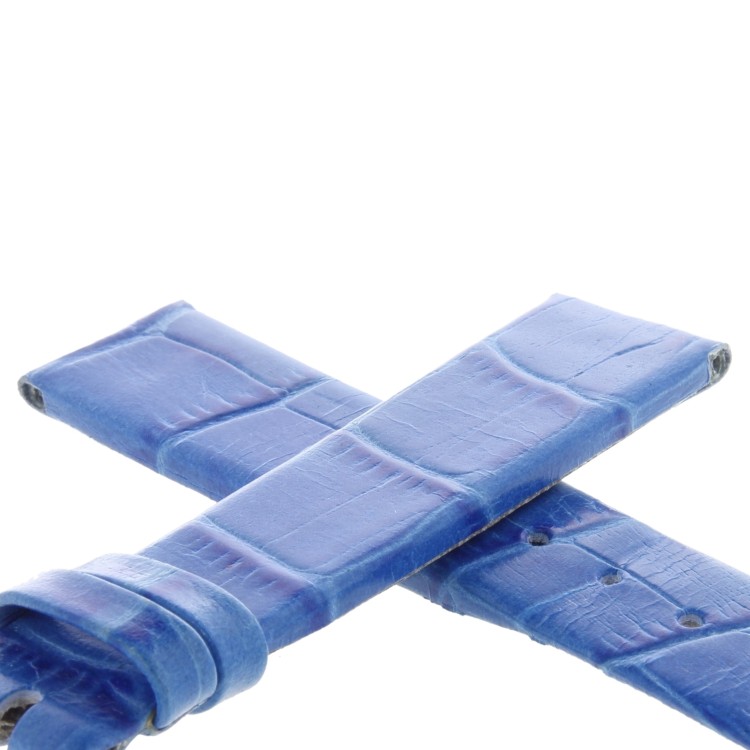 Cinturino Stampa Alligatore Blu Cielo Opaco 18/16 mm classico