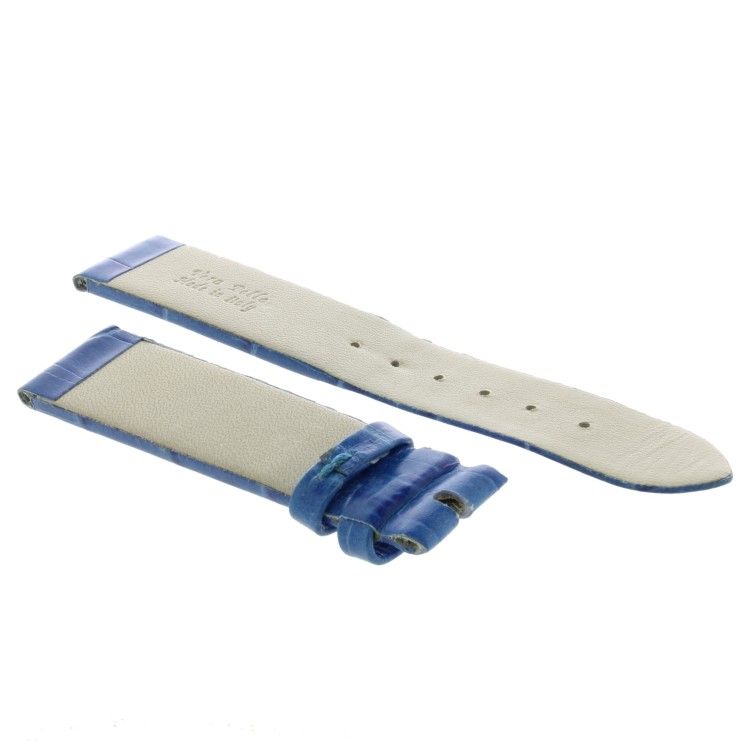 Cinturino Stampa Alligatore Blu Cielo Opaco 18/16 mm classico