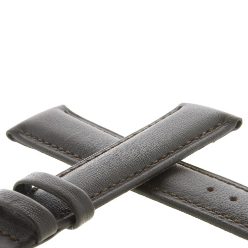 Cinturino Vitello Marrone Moka opaco 18/16 mm bombatura 5 mm classico