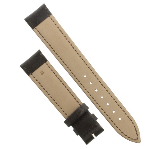 Cinturino Vitello Marrone Moka opaco 18/16 mm bombatura 5 mm classico