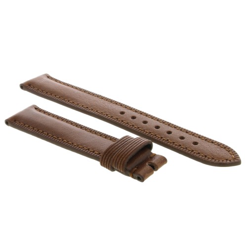Cinturino Pelle Vitello Bordo Merlato Marrone opaco 18/16 mm B40B classico