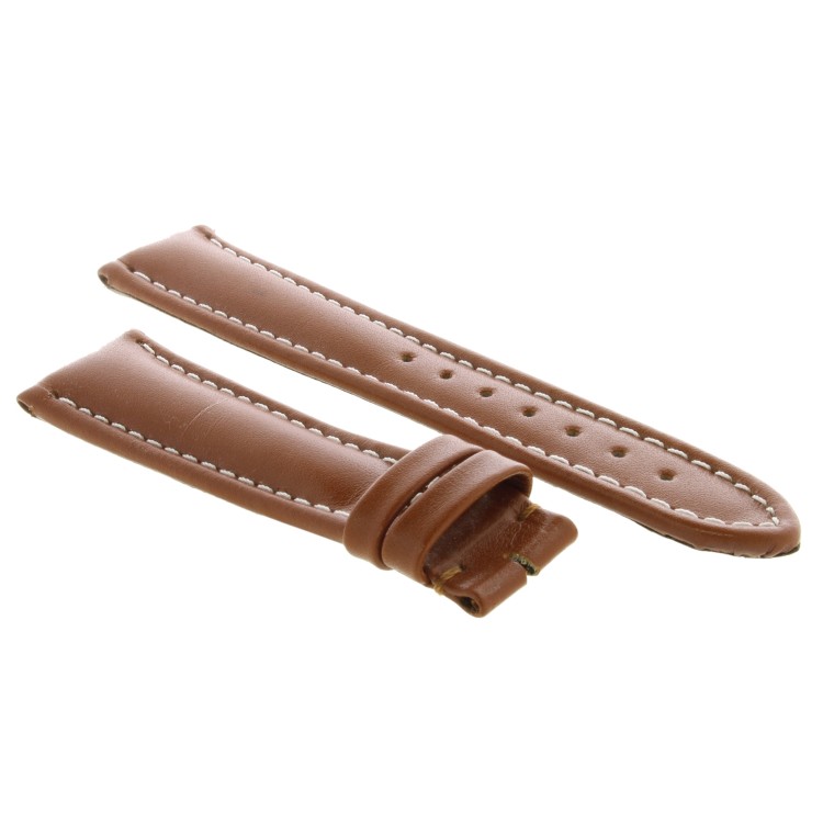 Zenith Cinturino Pelle Marrone 20/16 mm cucito spessore 5,5/6 mm lunghezza 75/114 mm