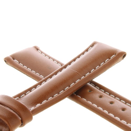 Zenith Cinturino Pelle Marrone 20/16 mm cucito spessore 5,5/6 mm lunghezza 75/114 mm