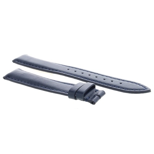 Cinturino Pelle Riciclata Blu 18/16 mm B45B classico cucito