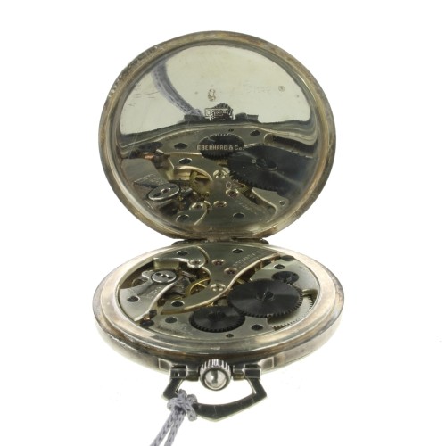 EBERHARD orologio da tasca in Argento 925 misura 46,5 x 12 mm Meccanico a Carica Manuale