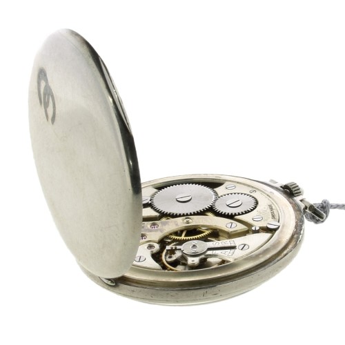 EBERHARD orologio da tasca in argento 925 misura 46,5 x 12 mm