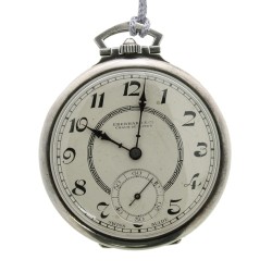 EBERHARD orologio da tasca in Argento 925 misura 46,5 x 12 mm Meccanico a Carica Manuale