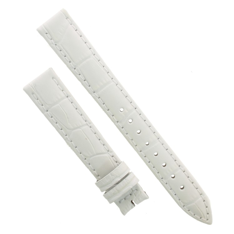 Cinturino Stampa Alligatore Bianco opaco 16/14 mm B40B classico