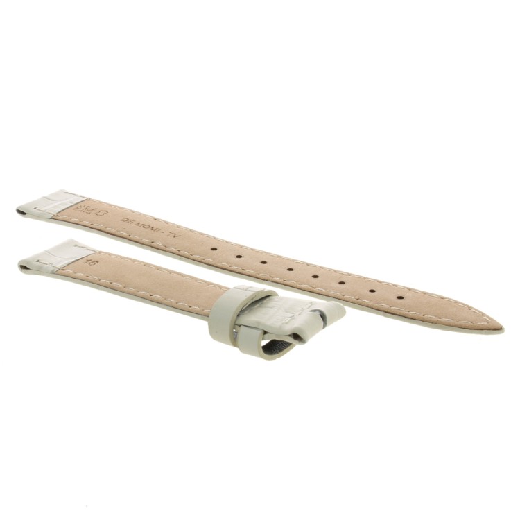 Cinturino Stampa Alligatore Avorio opaco 16/14 mm B40B classico