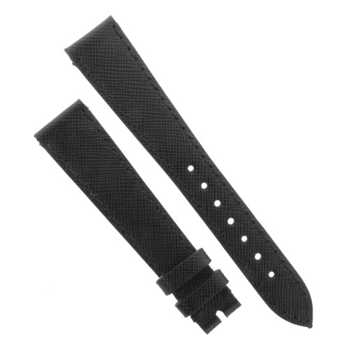 Cinturino Sartoriale Pelle Nero Saffiano 18/14 mm B30B classico