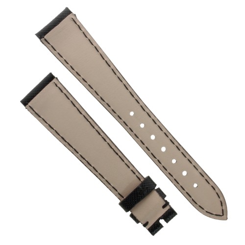 Cinturino Sartoriale Pelle Nero Saffiano 18/14 mm B30B classico