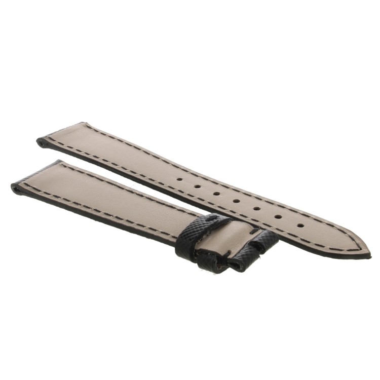 Cinturino Sartoriale Pelle Nero Saffiano 18/14 mm B30B classico