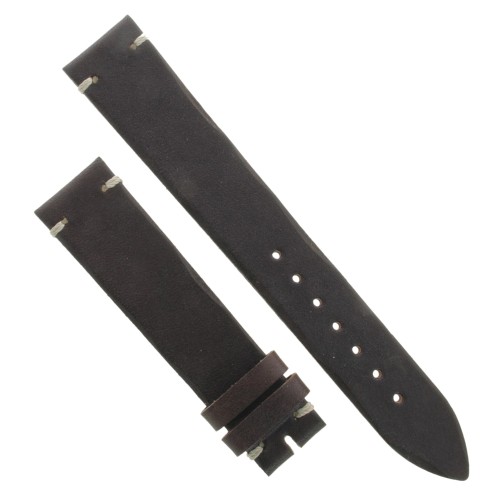 Cinturino Vintage Pelle Vitello Marrone 18/16 mm B30B classico cucitura chiara
