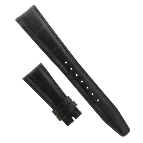 IWC Cinturino Alligatore Nero 20/16 mm per Portofino Cronografo per deployante 55/135