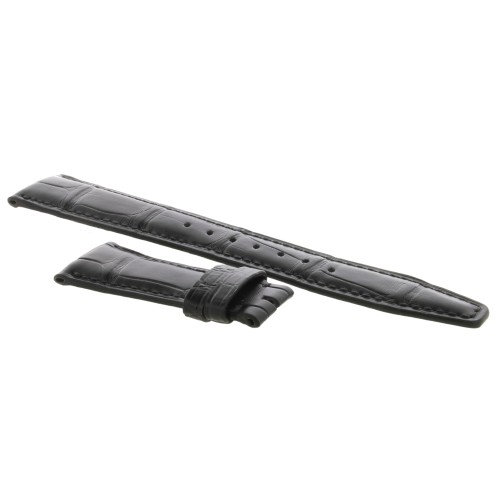 IWC Cinturino Alligatore Nero 20/16 mm per Portofino Cronografo per deployante 55/135