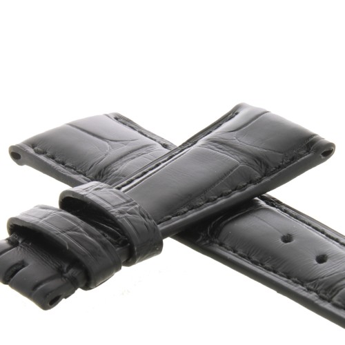 IWC Cinturino Alligatore Nero 20/16 mm per Portofino Cronografo per deployante 55/135